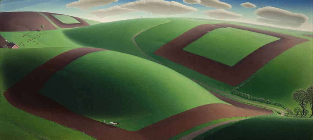 Variety in Art: Spring Turning by Grant Wood