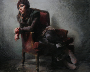 Portrait Artist Casey Baugh, Figurative Art, head tilt