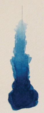 pencil marks under watercolor