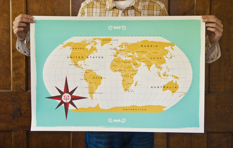 World Map by These Are Things