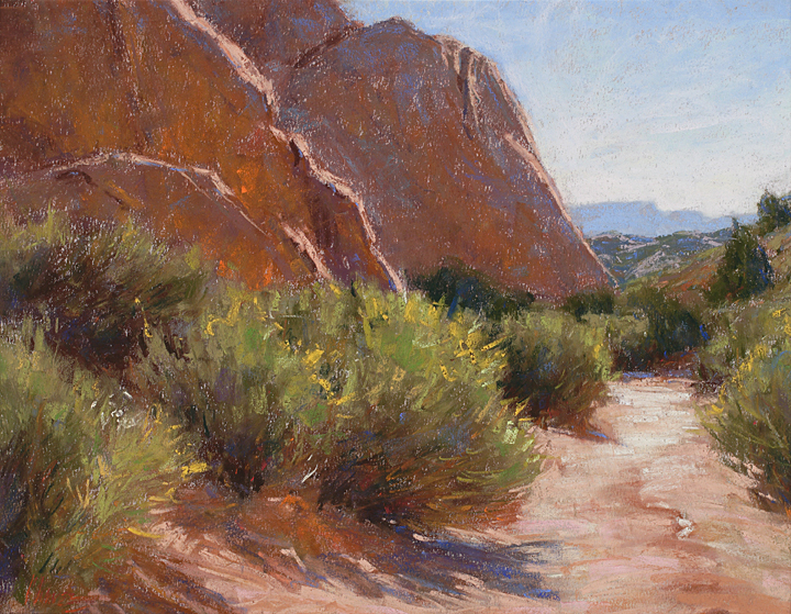 High-Desert-Wash-pastel-plein-air-Lorenzo-Chavez