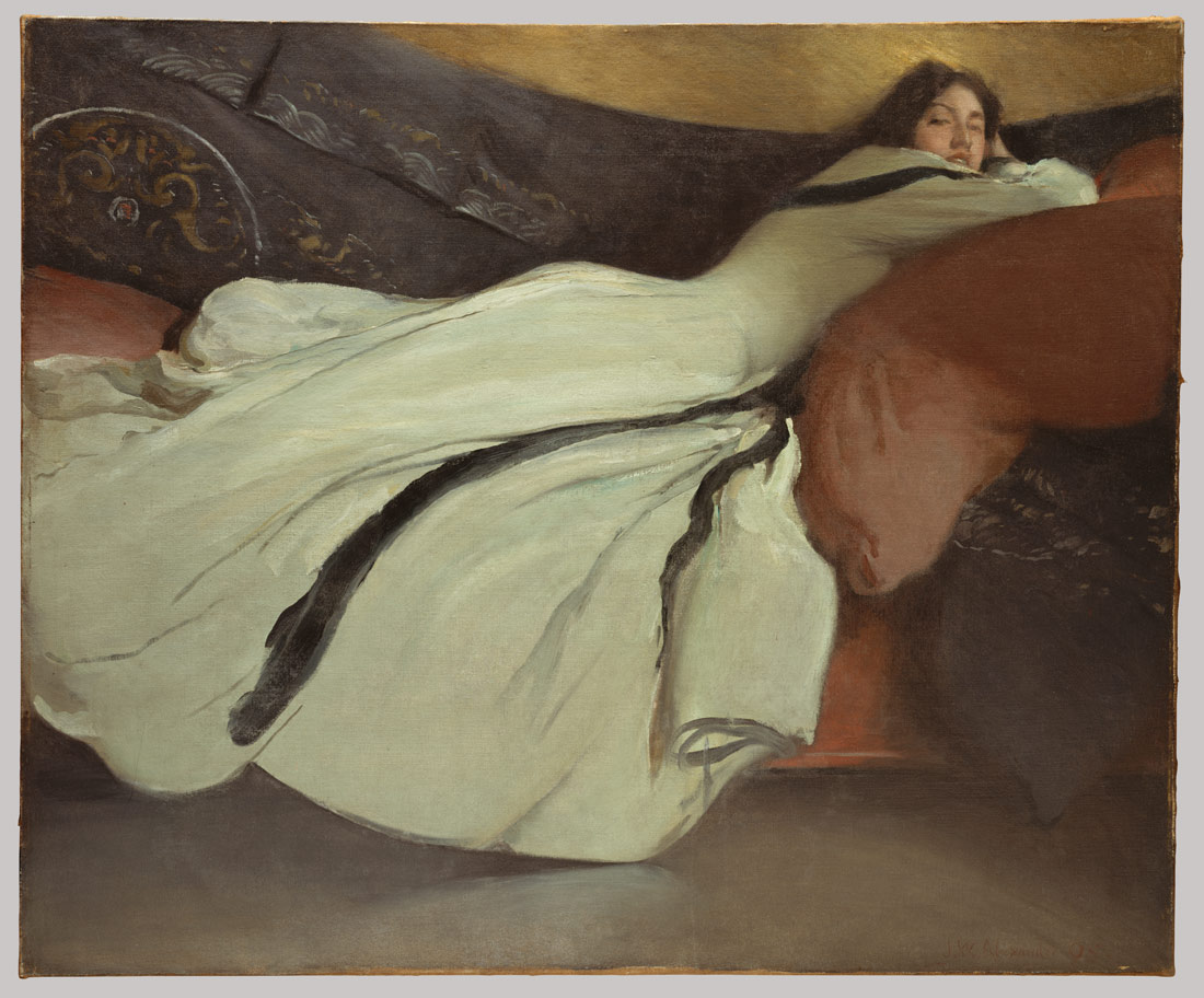 Repose by John White Alexander, oil painting.