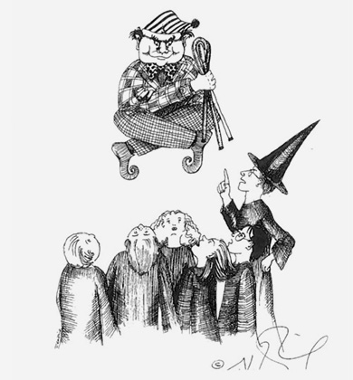 JK Rowling drawing.