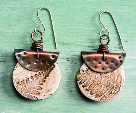 Polymer clay jewelry by Staci Smith, from Cloth Paper Scissors magazine