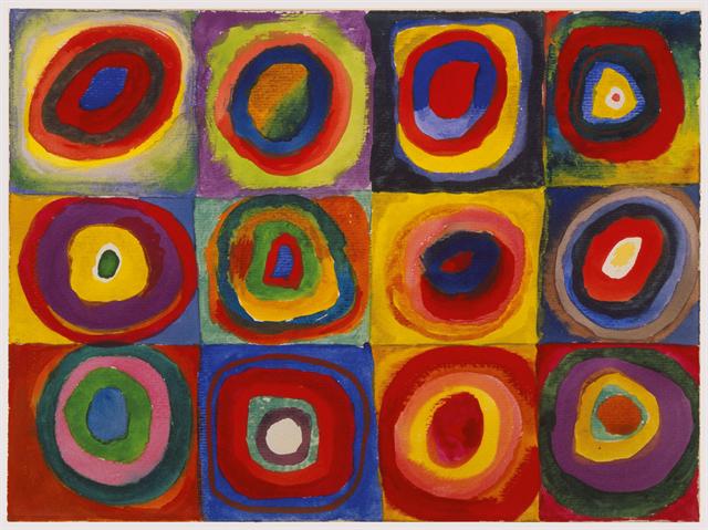 Color Study: Squares with Concentric Circles by Wassily Kandinsky, 1913.