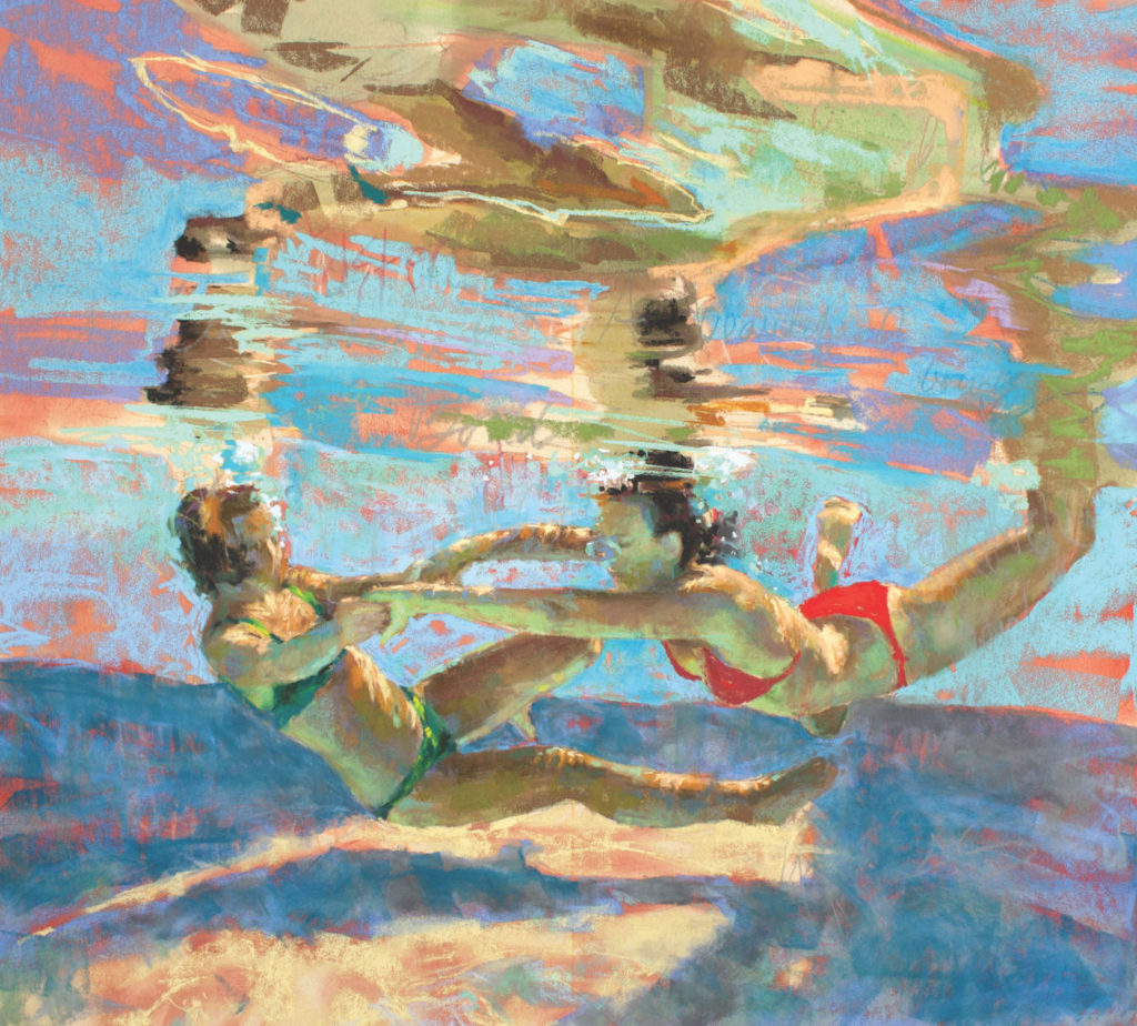 Alliance demo by Michele Poirer-Mozzone, step 5 | How to Create Colorful Underwater Scenes in Pastel | Artists Network