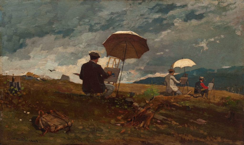 Artists Sketching in the White Mountains by Winslow Homer