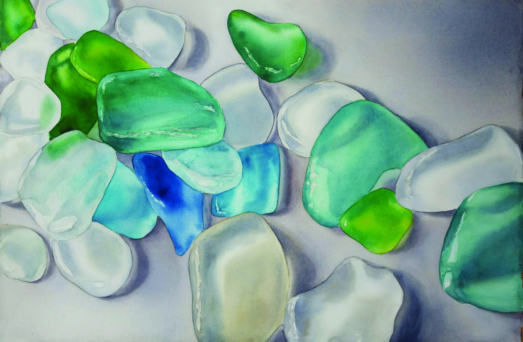 Beach Glass birgit oconnor ArtistsNetwork paper