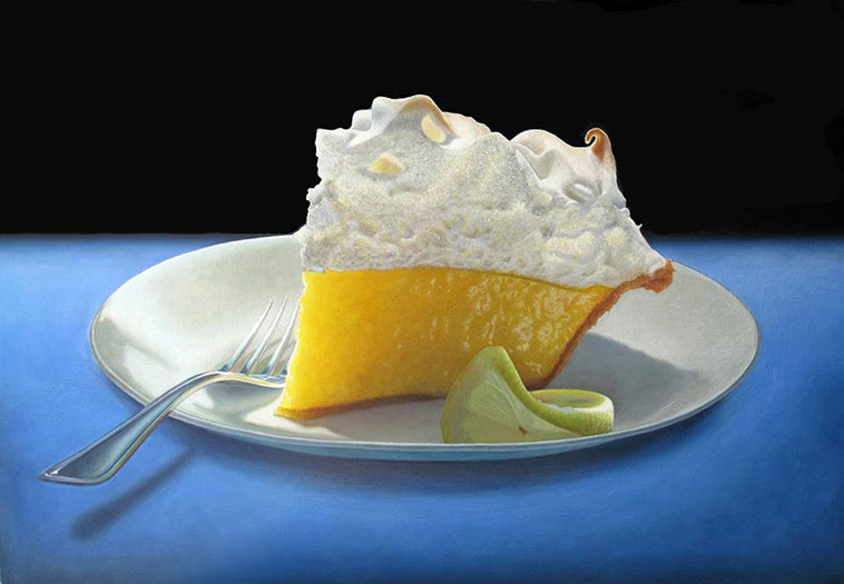 Lemon Meringue by Mary Ellen Johnson, oil on panel