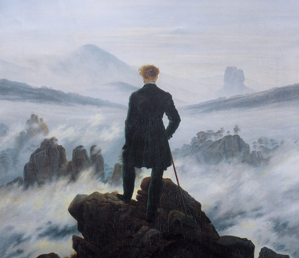 Wanderer above the Sea of Fog by Caspar David Friedrich, 1818