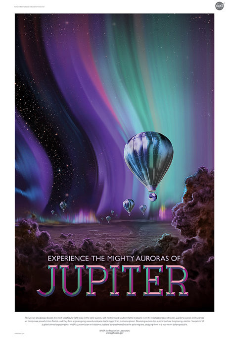 Jupiter poster by Stefan G. Boucher for the Jet Propulsion Laboratory.