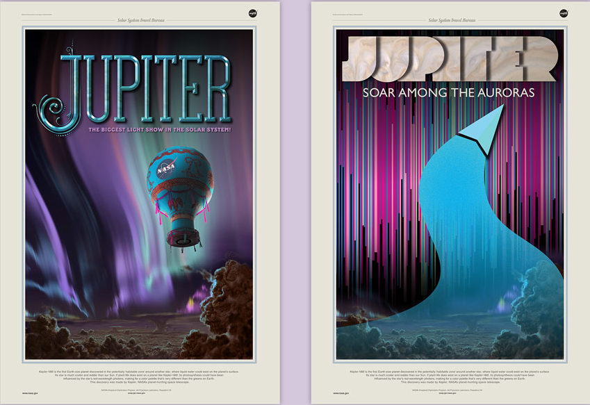 Two trial runs that Stefan explored during the JPL poster project.